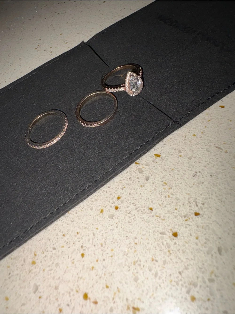 Pear-Shaped Halo Ring with Clear Cubic Stones in Silver